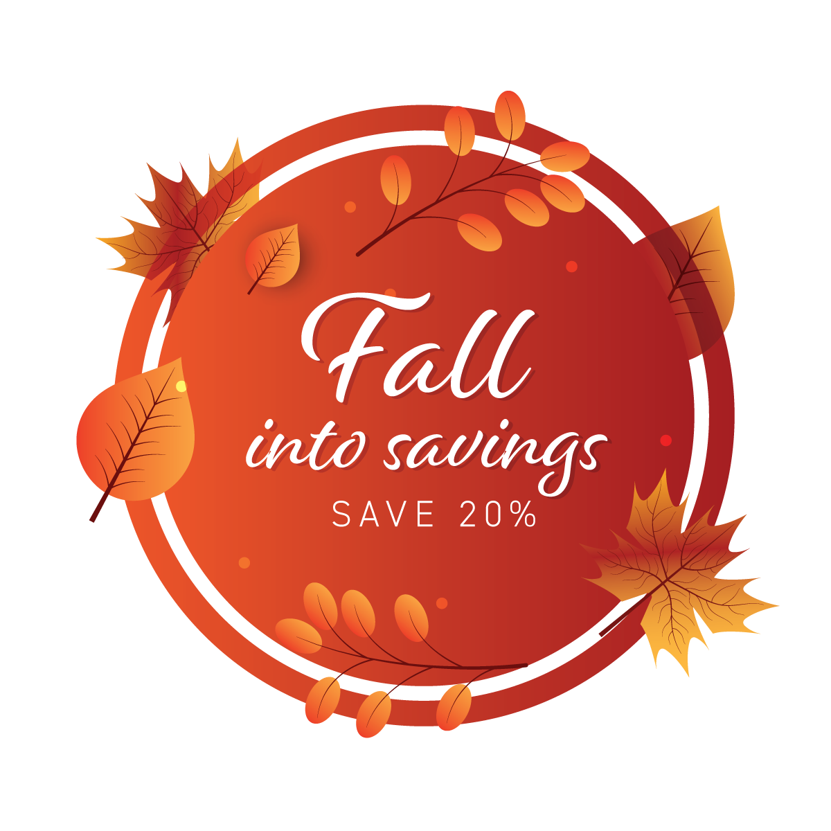 Fall Into Savings, Save 20%